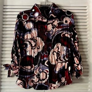 Violet & Claire retro printed top